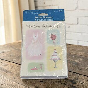 Vintage Bridal Shower Invitations New Pk Of 8 Here Comes The Bride To Be